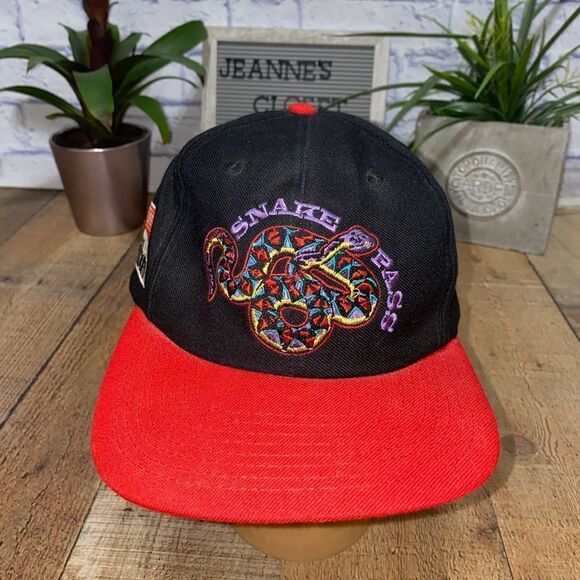 Rare Vintage 80s 90s Marlboro Cigarettes Snake Big Logo Racing Hat Cap Grunge - Picture 2 of 9